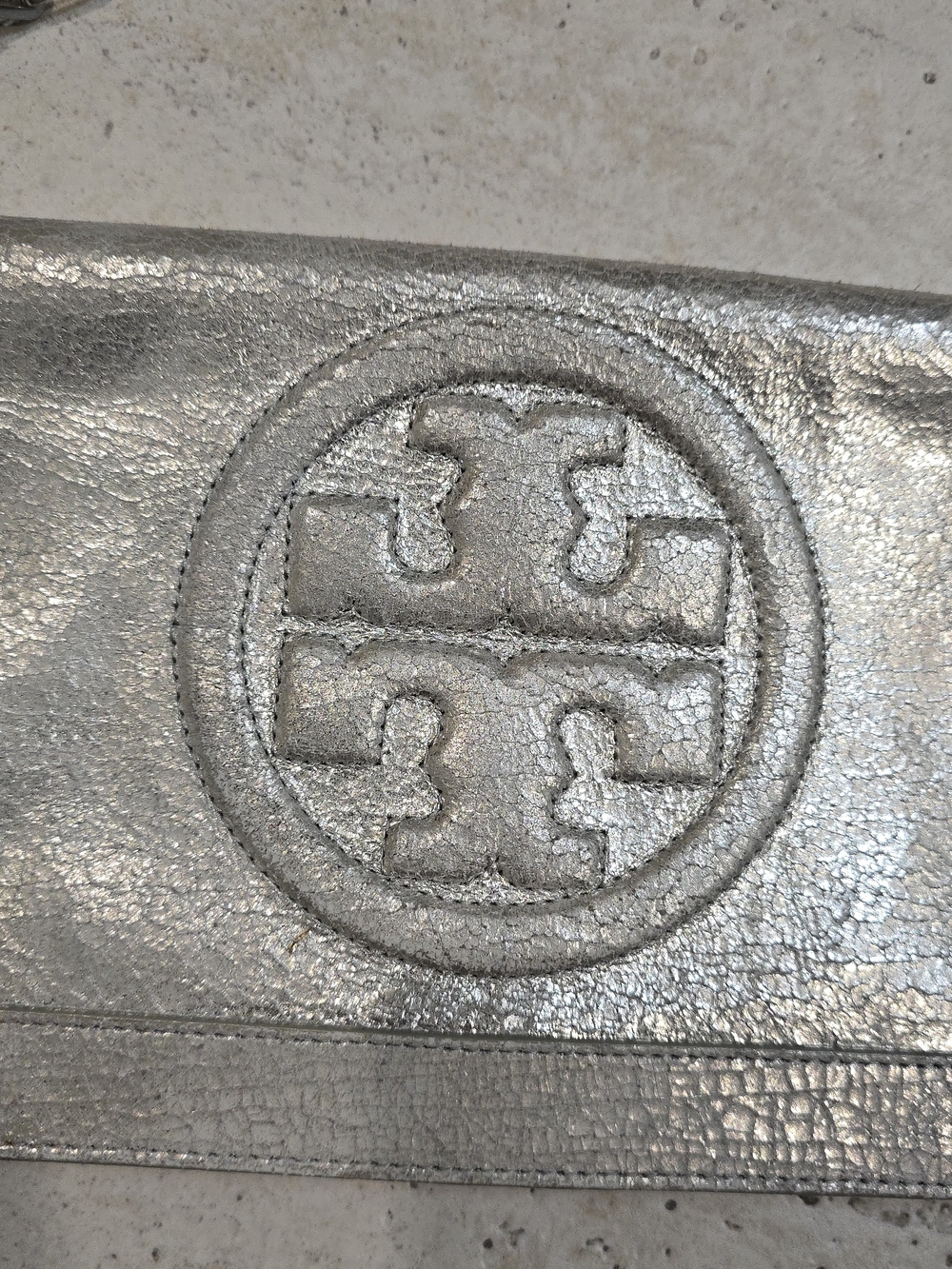 Tory Burch Silver Shoulder Bag - Picture 2 of 8